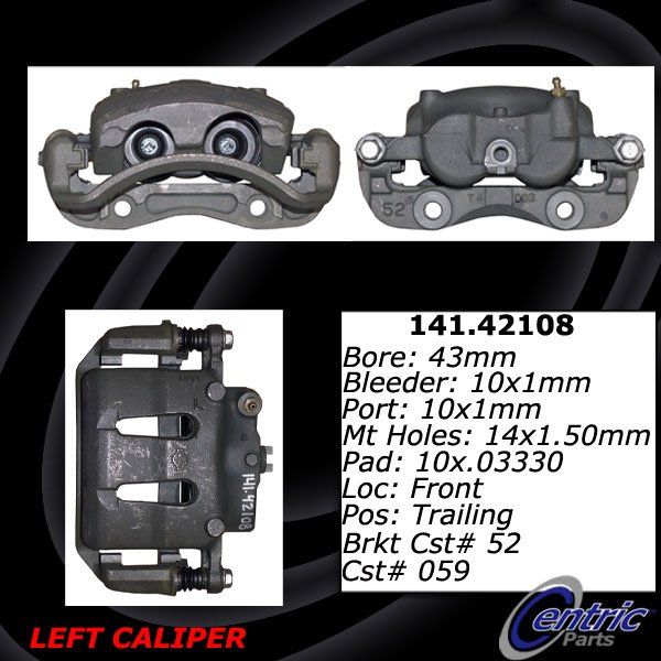 1999-2002 Nissan Frontier Disc Brake Caliper - Front Left (Centric)