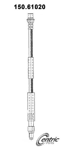 1979-1984 Ford Mustang Brake Hydraulic Hose - Front (Centric)