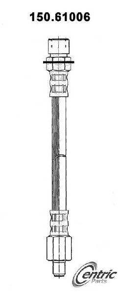 1967-1970 Ford Mustang Brake Hydraulic Hose - Front (Centric)