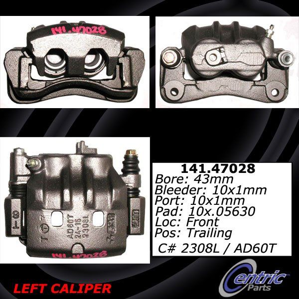 1991-1996 Subaru Legacy Disc Brake Caliper - Front Left (Centric)