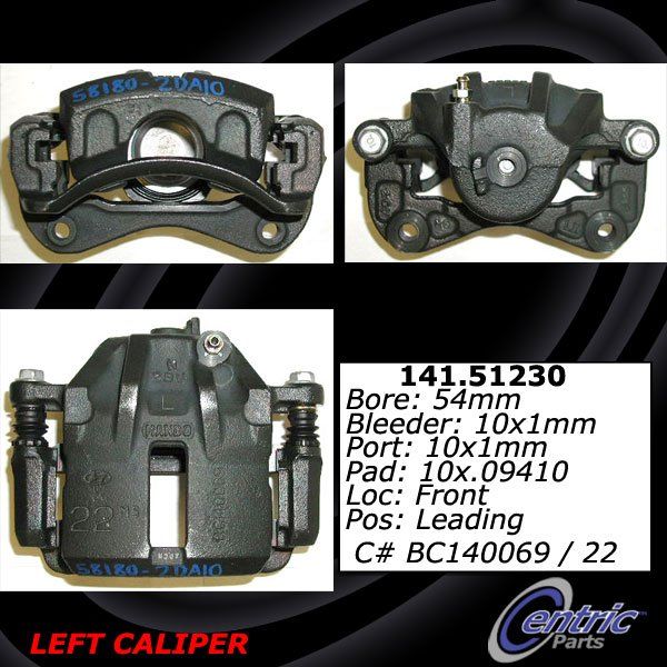 2002-2005 Hyundai Elantra Disc Brake Caliper - Front Left (Centric)