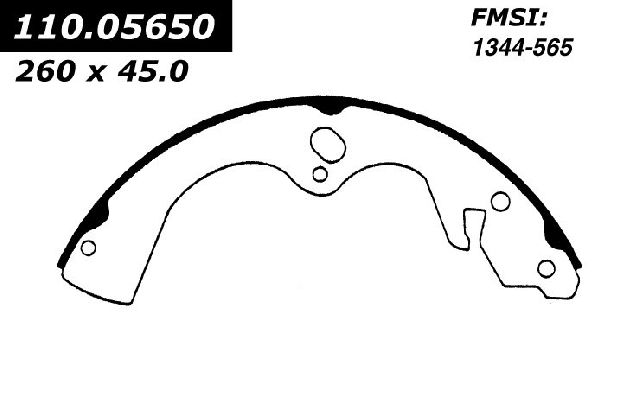 1986-1987 Mazda B2000 Drum Brake Shoe - Rear (Centric)
