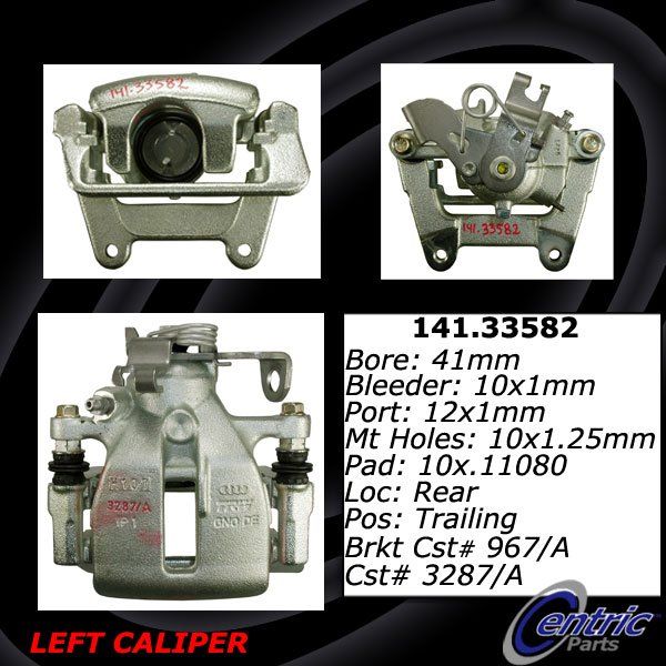 2001-2009 Audi A4 Disc Brake Caliper - Rear Left (Centric)