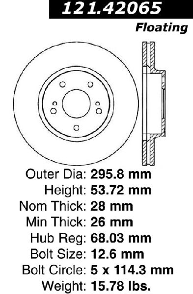 1997-2001 INFINITI Q45 Disc Brake Rotor - Front (Centric)
