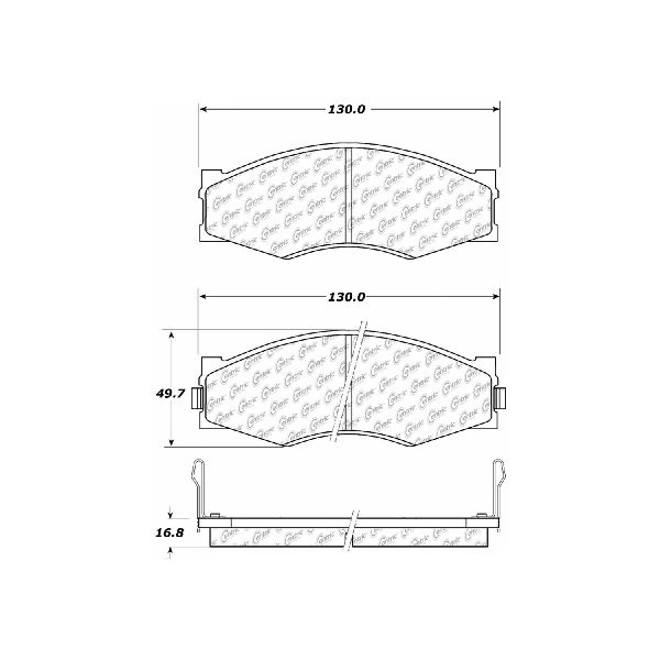 1986-1994 Nissan D21 Disc Brake Pad Set - Front (Centric)