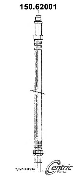 1960-1966 Chevrolet Suburban Brake Hydraulic Hose - Front (Centric)