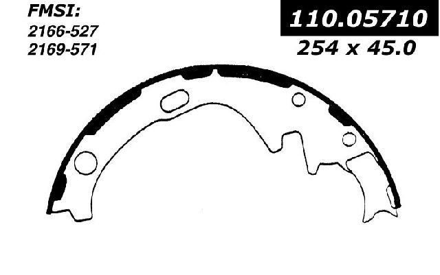 1981-1985 Nissan 720 Drum Brake Shoe - Rear (Centric)
