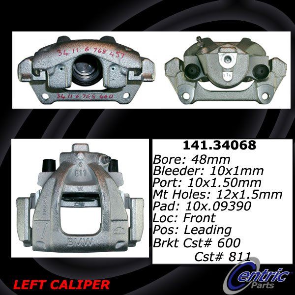 2002-2008 Mini Cooper Disc Brake Caliper - Front Left (Centric)