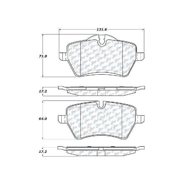 2006-2015 Mini Cooper Disc Brake Pad Set - Front (Centric)
