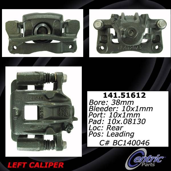 2001-2006 Hyundai Santa Fe Disc Brake Caliper - Rear Left (Centric)