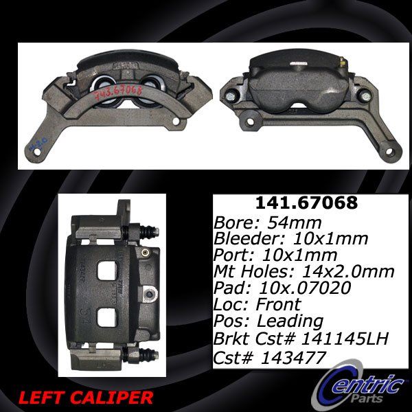 2003 Dodge Ram 1500 Van Disc Brake Caliper - Front Left (Centric)