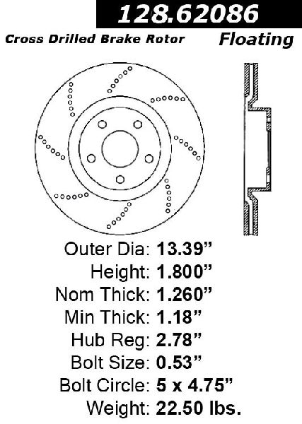2006-2009 Cadillac XLR Disc Brake Rotor - Front (Centric)