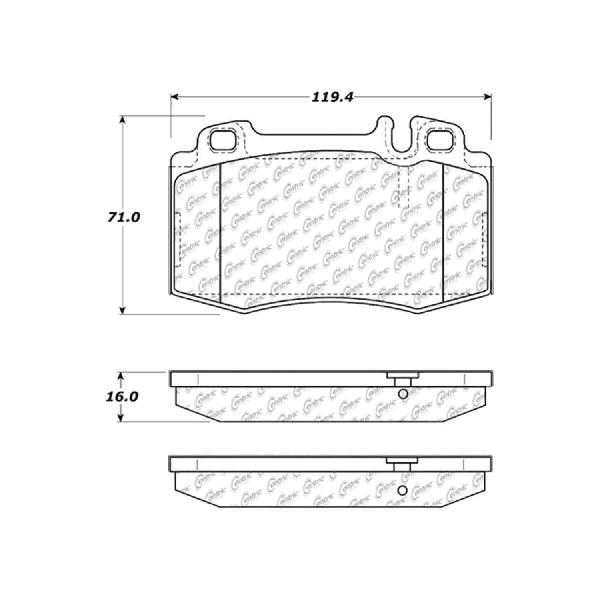 2002-2006 Mercedes-Benz S500 Disc Brake Pad Set - Front (Centric)