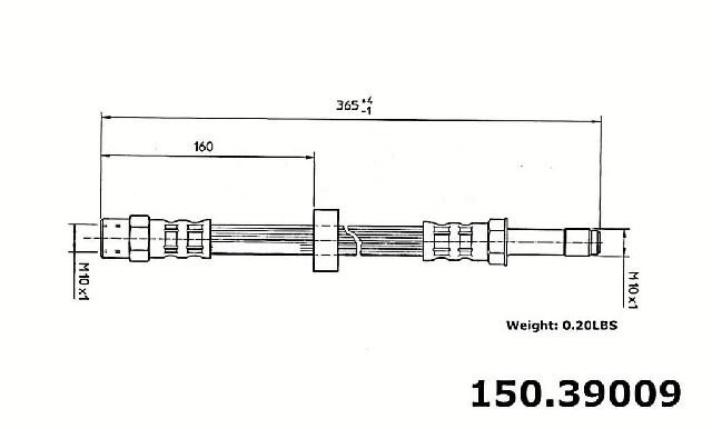 1999-2004 Volvo S80 Brake Hydraulic Hose - Front (Centric)