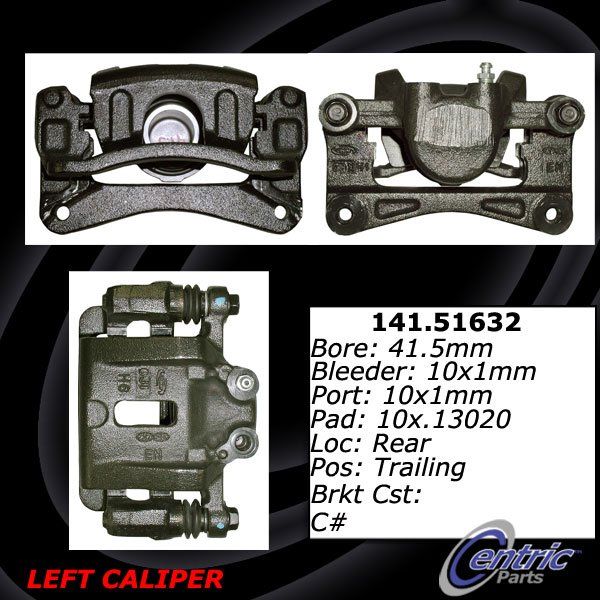 2007-2012 Hyundai Veracruz Disc Brake Caliper - Rear Left (Centric)