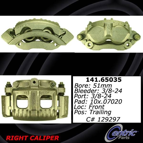 1997-2002 Ford Expedition Disc Brake Caliper - Front Right (Centric)