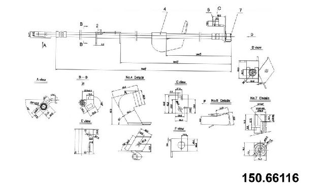 2003-2010 Chevrolet Express 2500 Brake Hydraulic Hose - Front Left (Centric)