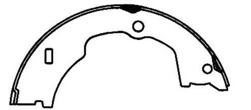 2011-2022 Ram 4500 Parking Brake Shoe - Rear (Centric)