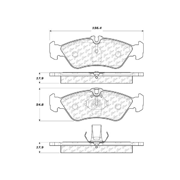 2002-2006 Freightliner Sprinter 2500 Disc Brake Pad Set - Rear (Centric)