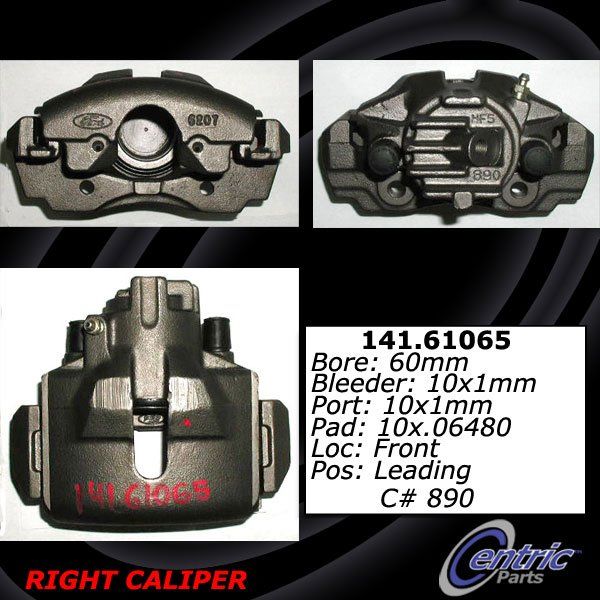 1995-2000 Ford Contour Disc Brake Caliper - Front Right (Centric)