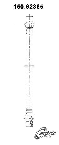 1962-1964 Pontiac Grand Prix Brake Hydraulic Hose - Rear (Centric)