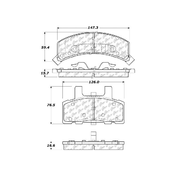 1994 Chevrolet Suburban Disc Brake Pad Set - Front (Centric)