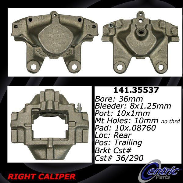 2006-2007 Mercedes-Benz C280 Disc Brake Caliper - Rear Right (Centric)
