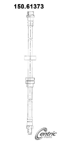 1995-1996 Ford Contour Brake Hydraulic Hose - Rear (Centric)