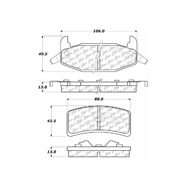 1990-1994 Chevrolet Lumina Disc Brake Pad Set - Rear (Centric)