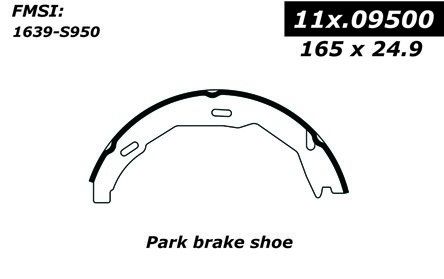 2008-2009 Mercedes-Benz C280 Parking Brake Shoe - Rear (Centric)