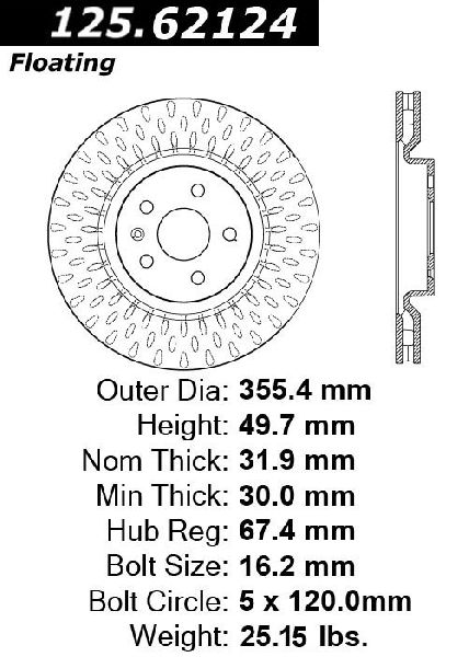 2009 Pontiac G8 Disc Brake Rotor - Front (Centric)