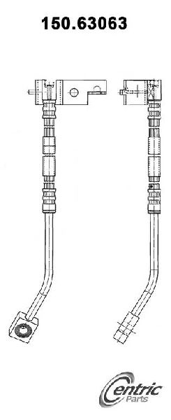 2003-2005 Dodge Neon Brake Hydraulic Hose - Front Right (Centric)