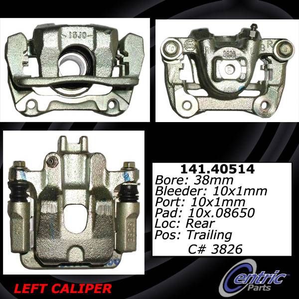 2003-2008 Honda Pilot Disc Brake Caliper - Rear Left (Centric)