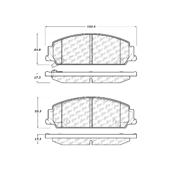 2008-2009 Pontiac G8 Disc Brake Pad Set - Front (Centric)