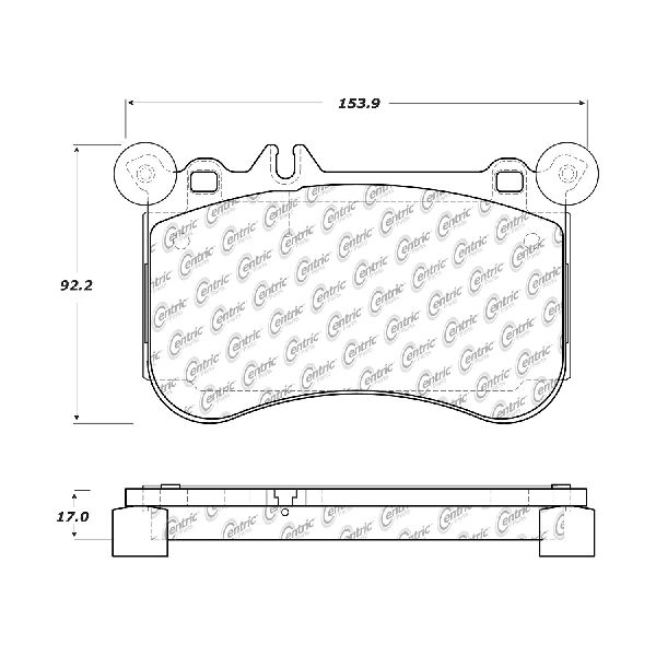 2012-2018 Mercedes-Benz CLS550 Disc Brake Pad Set - Front (Centric)