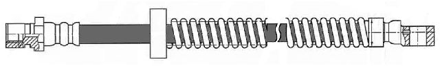 1982-1985 Porsche 928 Brake Hydraulic Hose - Front (Centric)