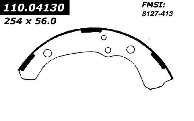 1972-1974 Toyota Pickup Drum Brake Shoe - Front (Centric)