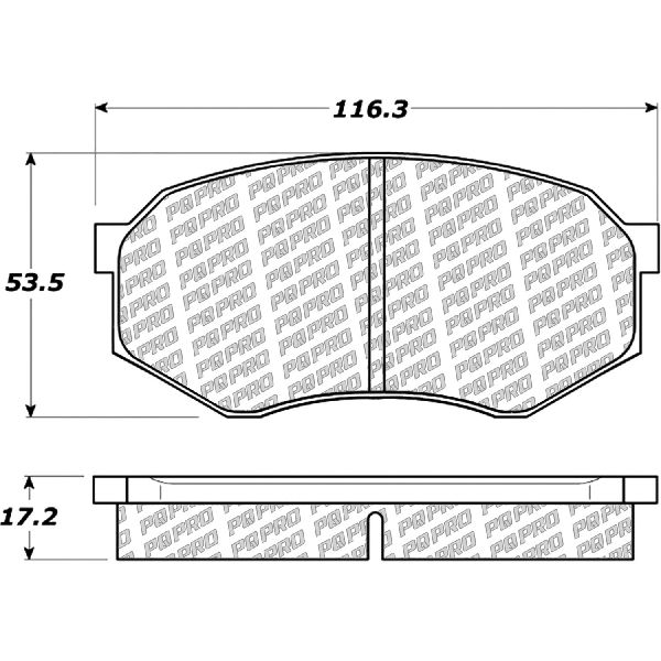 1995-2004 Toyota Tacoma Disc Brake Pad Set - Front (Centric)