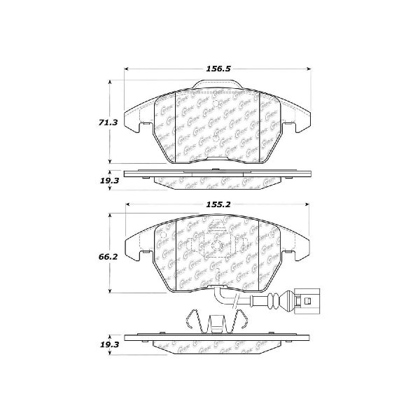 2005-2013 Audi A3 Disc Brake Pad Set - Front (Centric)