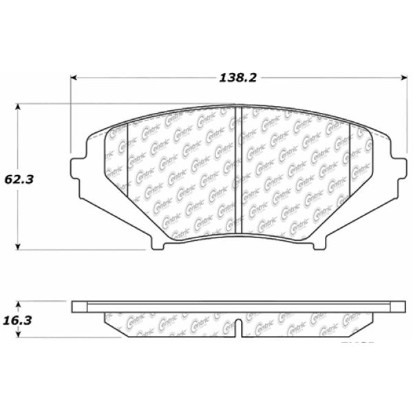 2004-2011 Mazda RX-8 Disc Brake Pad Set - Front (Centric)