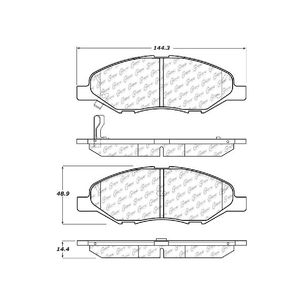 2007-2017 Nissan Tiida Disc Brake Pad Set - Front (Centric)