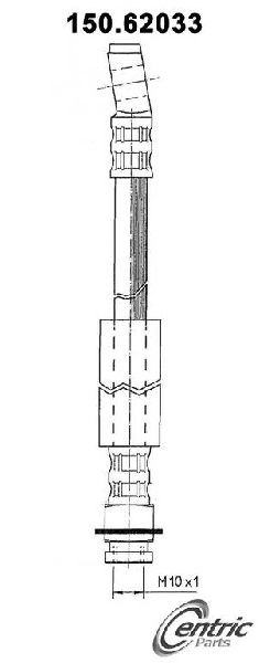 1982-1991 Chevrolet Cavalier Brake Hydraulic Hose - Front Right (Centric)