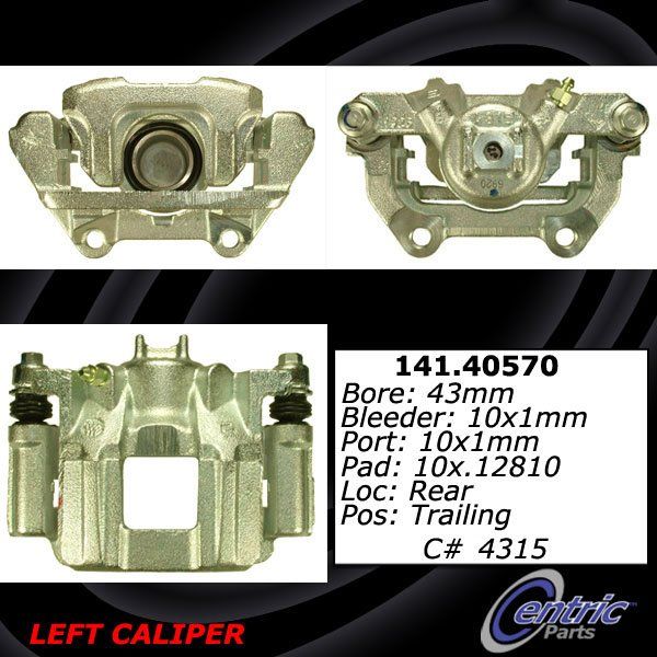 2007-2013 Acura MDX Disc Brake Caliper - Rear Left (Centric)