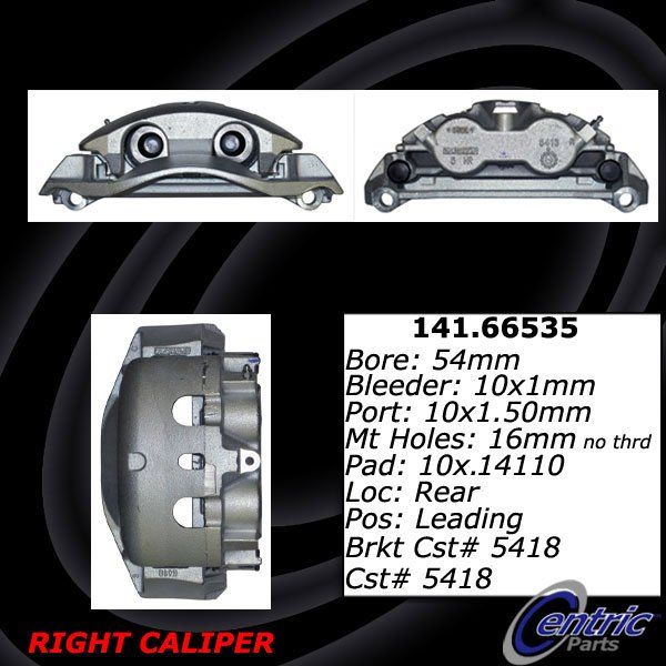 2009-2019 Chevrolet Express 3500 Disc Brake Caliper - Rear Right (Centric)