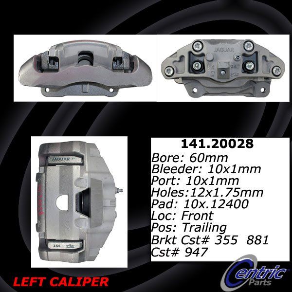 2010-2012 Jaguar XF Disc Brake Caliper - Front Left (Centric)
