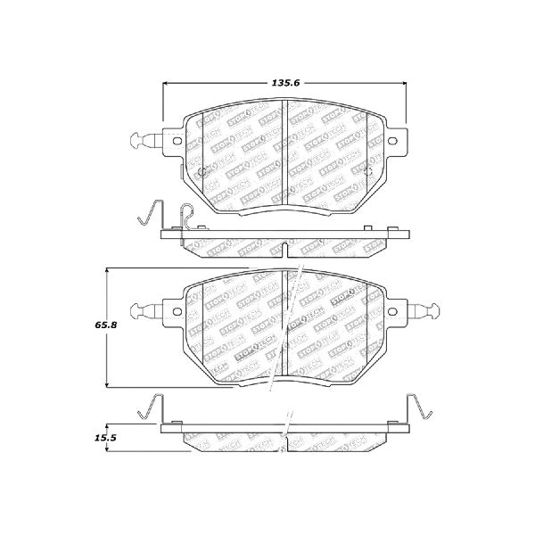 2003-2011 Nissan Murano Disc Brake Pad Set - Front (Centric)