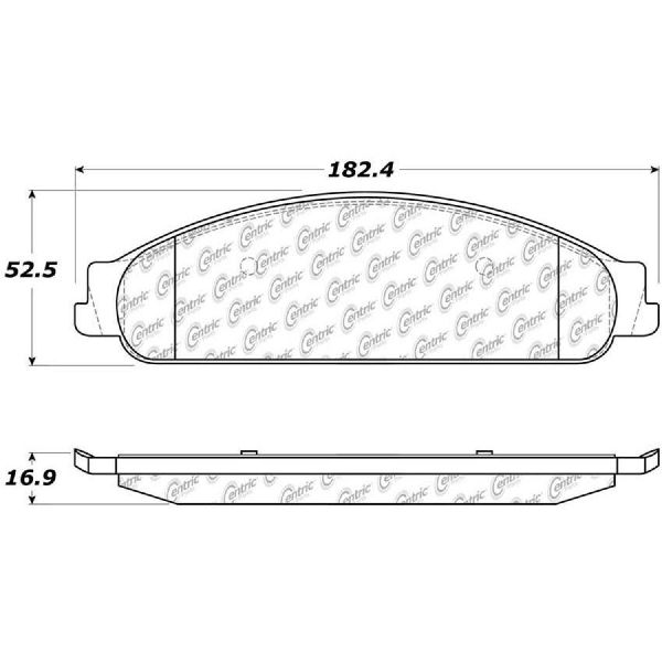 2005-2007 Ford Freestyle Disc Brake Pad Set - Front (Centric)