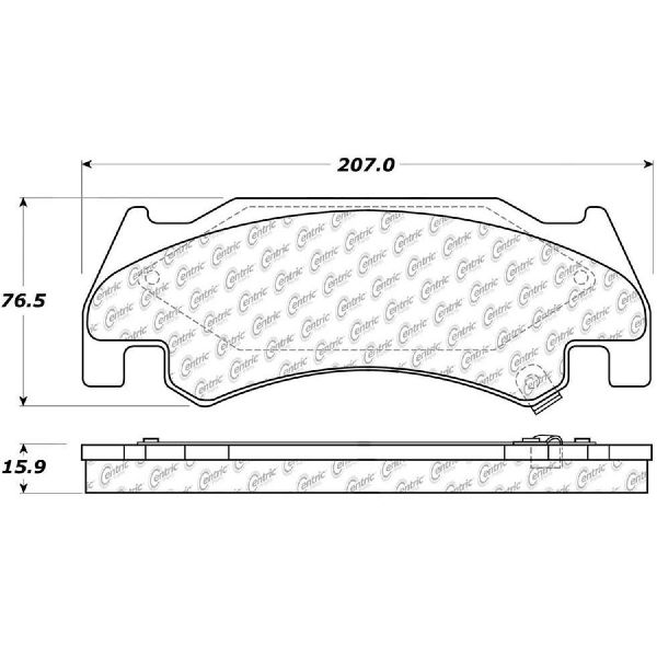 2005-2006 Dodge Ram 1500 Disc Brake Pad Set - Front (Centric)