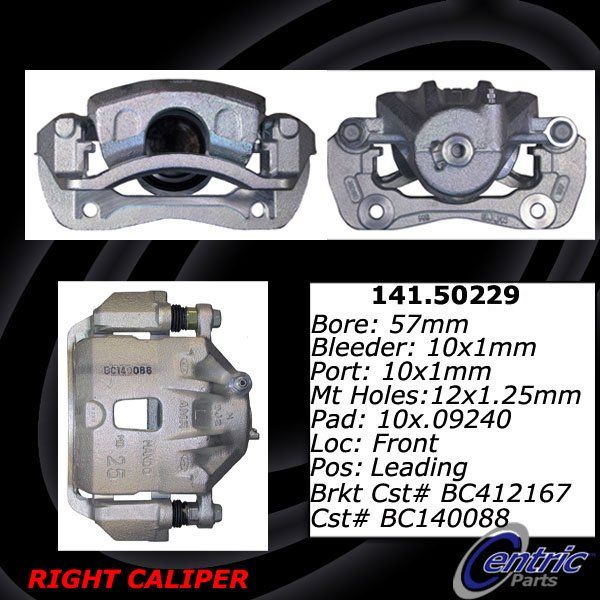2010-2013 Kia Soul Disc Brake Caliper - Front Right (Centric)