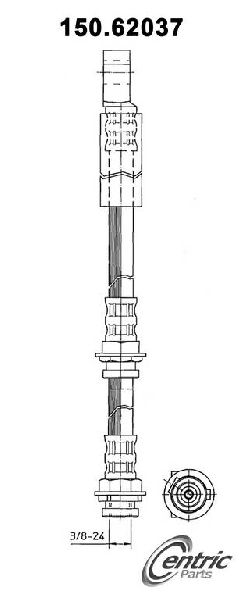 1982-1983 Pontiac Firebird Brake Hydraulic Hose - Front Left (Centric)